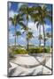 Caribbean, Netherland Antilles, Aruba, Hammock on Palm beach-Jane Sweeney-Mounted Photographic Print