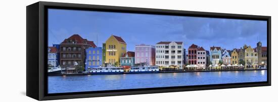 Caribbean, Netherland Antilles, Curacao, Willemstad, Punda, Dutch Colonial Architecture-Michele Falzone-Framed Stretched Canvas