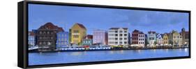 Caribbean, Netherland Antilles, Curacao, Willemstad, Punda, Dutch Colonial Architecture-Michele Falzone-Framed Stretched Canvas