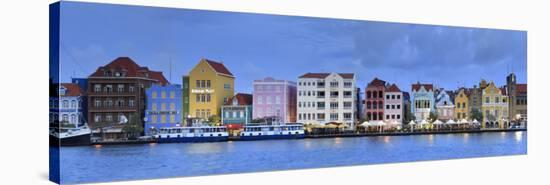 Caribbean, Netherland Antilles, Curacao, Willemstad, Punda, Dutch Colonial Architecture-Michele Falzone-Stretched Canvas