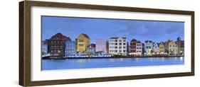 Caribbean, Netherland Antilles, Curacao, Willemstad, Punda, Dutch Colonial Architecture-Michele Falzone-Framed Photographic Print