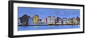 Caribbean, Netherland Antilles, Curacao, Willemstad, Punda, Dutch Colonial Architecture-Michele Falzone-Framed Photographic Print