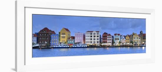 Caribbean, Netherland Antilles, Curacao, Willemstad, Punda, Dutch Colonial Architecture-Michele Falzone-Framed Photographic Print