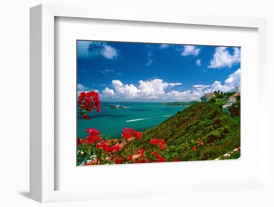 Caribbean Panorama, Fajardo, Puerto Rico-George Oze-Framed Photographic Print