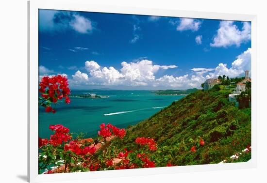 Caribbean Panorama, Fajardo, Puerto Rico-George Oze-Framed Photographic Print