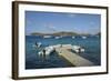 Caribbean, Peter Island. Dock at Oceans 7 Beach Club-Kevin Oke-Framed Photographic Print