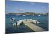 Caribbean, Peter Island. Dock at Oceans 7 Beach Club-Kevin Oke-Mounted Photographic Print