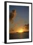 Caribbean, Peter Island. Sunset over Key Point and Key Cay-Kevin Oke-Framed Photographic Print