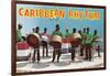 Caribbean Rhythm, Steel Drum Band-null-Framed Art Print