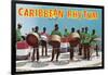 Caribbean Rhythm, Steel Drum Band-null-Framed Art Print