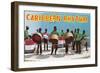 Caribbean Rhythm, Steel Drum Band-null-Framed Art Print