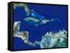 Caribbean, Satellite Image-PLANETOBSERVER-Framed Stretched Canvas