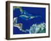 Caribbean, Satellite Image-PLANETOBSERVER-Framed Premium Photographic Print