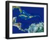 Caribbean, Satellite Image-PLANETOBSERVER-Framed Premium Photographic Print