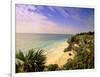 Caribbean Sea, Tulum, Yucatan, Mexico-Walter Bibikow-Framed Photographic Print