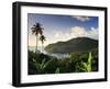 Caribbean, St Lucia, Marigot Bay and Harbour-Michele Falzone-Framed Photographic Print