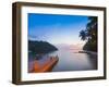 Caribbean, St Lucia, Marigot, Marigot Bay, Marigot Bay Beach Club Hotel-Alan Copson-Framed Photographic Print