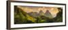 Caribbean, St Lucia, Petit and Gros Piton Mountains (UNESCO World Heritage Site)-Alan Copson-Framed Photographic Print