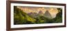 Caribbean, St Lucia, Petit and Gros Piton Mountains (UNESCO World Heritage Site)-Alan Copson-Framed Photographic Print