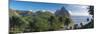 Caribbean, St Lucia, Petit and Gros Piton Mountains-Alan Copson-Mounted Photographic Print