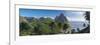 Caribbean, St Lucia, Petit and Gros Piton Mountains-Alan Copson-Framed Photographic Print