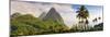 Caribbean, St Lucia, Petit and Gros Piton Mountains-Alan Copson-Mounted Photographic Print