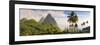 Caribbean, St Lucia, Petit and Gros Piton Mountains-Alan Copson-Framed Photographic Print