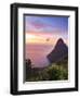 Caribbean, St Lucia, Petit Piton and Anse Des Pitons Beach-Michele Falzone-Framed Photographic Print