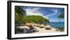 Caribbean, St Lucia, Soufriere, Anse Chastanet, Anse Chastanet Beach-Alan Copson-Framed Photographic Print