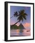 Caribbean, St Lucia, Soufriere Bay, Soufriere Beach and Petit Piton, Traditional Fishing Boats-Alan Copson-Framed Photographic Print