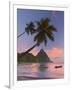 Caribbean, St Lucia, Soufriere Bay, Soufriere Beach and Petit Piton, Traditional Fishing Boats-Alan Copson-Framed Photographic Print