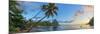 Caribbean, St Lucia, Soufriere, Soufriere Bay, Soufriere Beach and Petit Piton-Alan Copson-Mounted Photographic Print