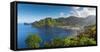 Caribbean, St Lucia, Soufriere, Soufriere Bay-Alan Copson-Framed Stretched Canvas