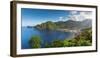 Caribbean, St Lucia, Soufriere, Soufriere Bay-Alan Copson-Framed Premium Photographic Print