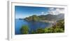 Caribbean, St Lucia, Soufriere, Soufriere Bay-Alan Copson-Framed Premium Photographic Print