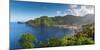 Caribbean, St Lucia, Soufriere, Soufriere Bay-Alan Copson-Mounted Premium Photographic Print