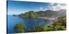 Caribbean, St Lucia, Soufriere, Soufriere Bay-Alan Copson-Stretched Canvas