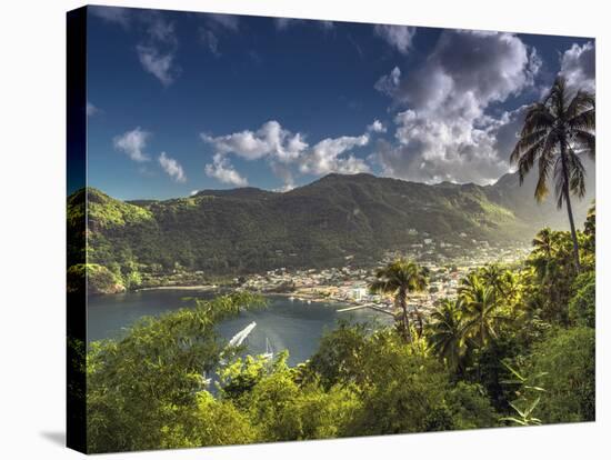 Caribbean, St Lucia, Soufriere, Soufriere Bay-Alan Copson-Stretched Canvas