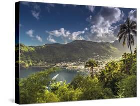 Caribbean, St Lucia, Soufriere, Soufriere Bay-Alan Copson-Stretched Canvas