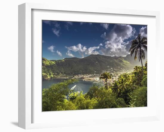 Caribbean, St Lucia, Soufriere, Soufriere Bay-Alan Copson-Framed Photographic Print