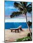 Caribbean Strand with Beach Chairs-Martina Bleichner-Mounted Art Print