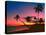 Caribbean Sunset-George Oze-Stretched Canvas