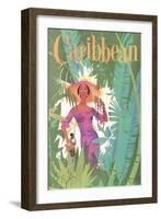 Caribbean Travel Poster-null-Framed Art Print