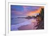 Caribbean, Trinidad and Tobago, Tobago, Store Bay, Store Bay Beach, Lifeguard Hut at sunrise-Alan Copson-Framed Photographic Print