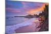 Caribbean, Trinidad and Tobago, Tobago, Store Bay, Store Bay Beach, Lifeguard Hut at sunrise-Alan Copson-Mounted Photographic Print