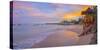 Caribbean, Trinidad and Tobago, Tobago, Store Bay, Store Bay Beach, Lifeguard Hut at sunrise-Alan Copson-Stretched Canvas