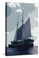 Caribbean Vessel I-Carolyn Longley-Stretched Canvas