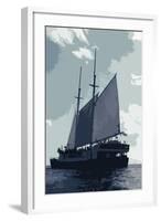 Caribbean Vessel I-Carolyn Longley-Framed Photographic Print