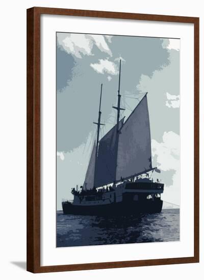 Caribbean Vessel I-Carolyn Longley-Framed Photographic Print