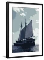 Caribbean Vessel I-Carolyn Longley-Framed Photographic Print